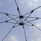 こうもり傘のようなフレーム構造